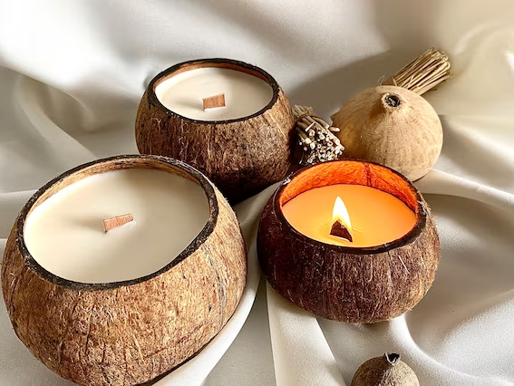 Coconut Shell Candles