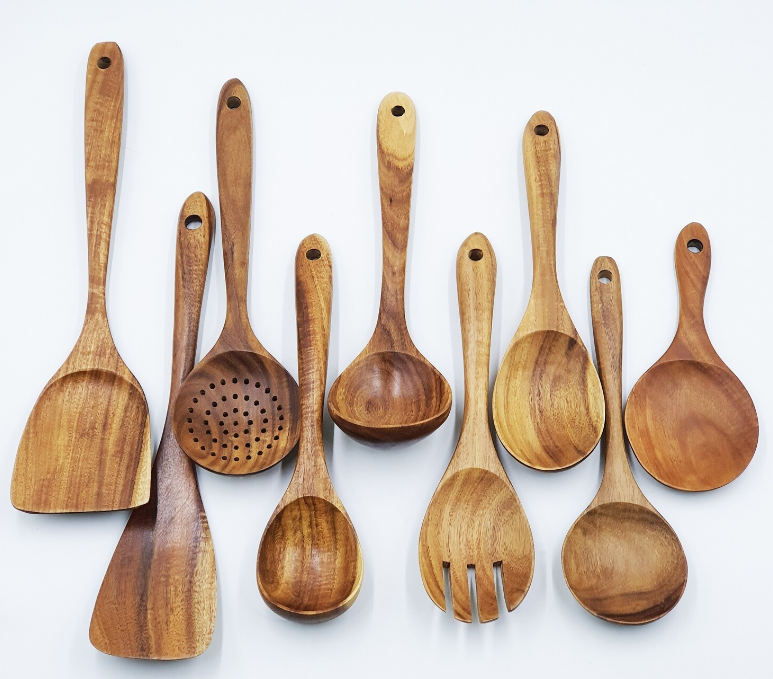 Coconut Wood Spoon, Fork, Spatula, Ladle, Chopstick