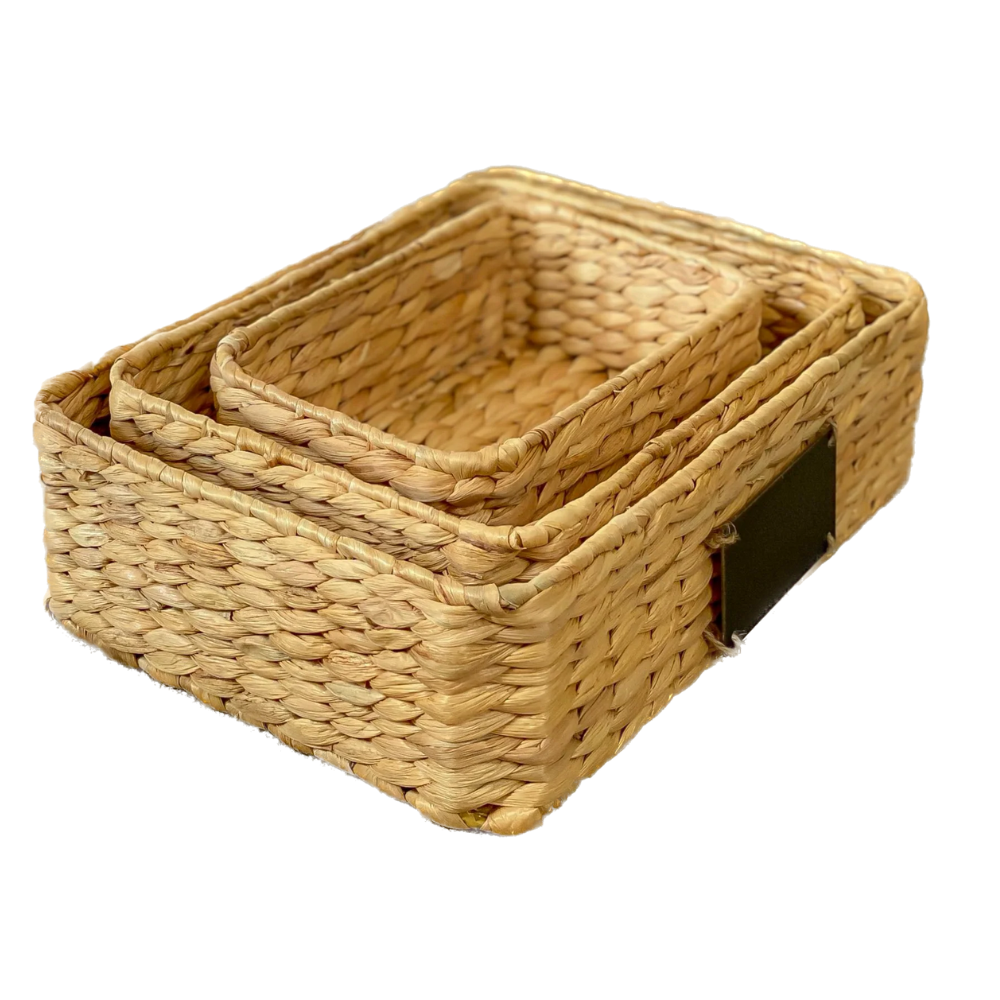 Water Hyacinth Basket & Tray