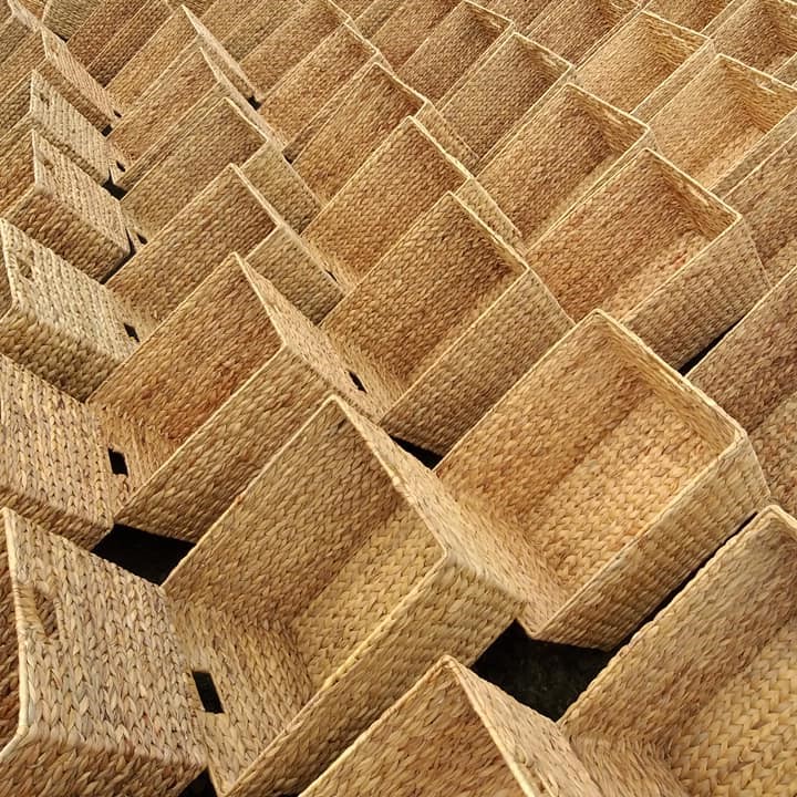 Water Hyacinth Basket & Tray