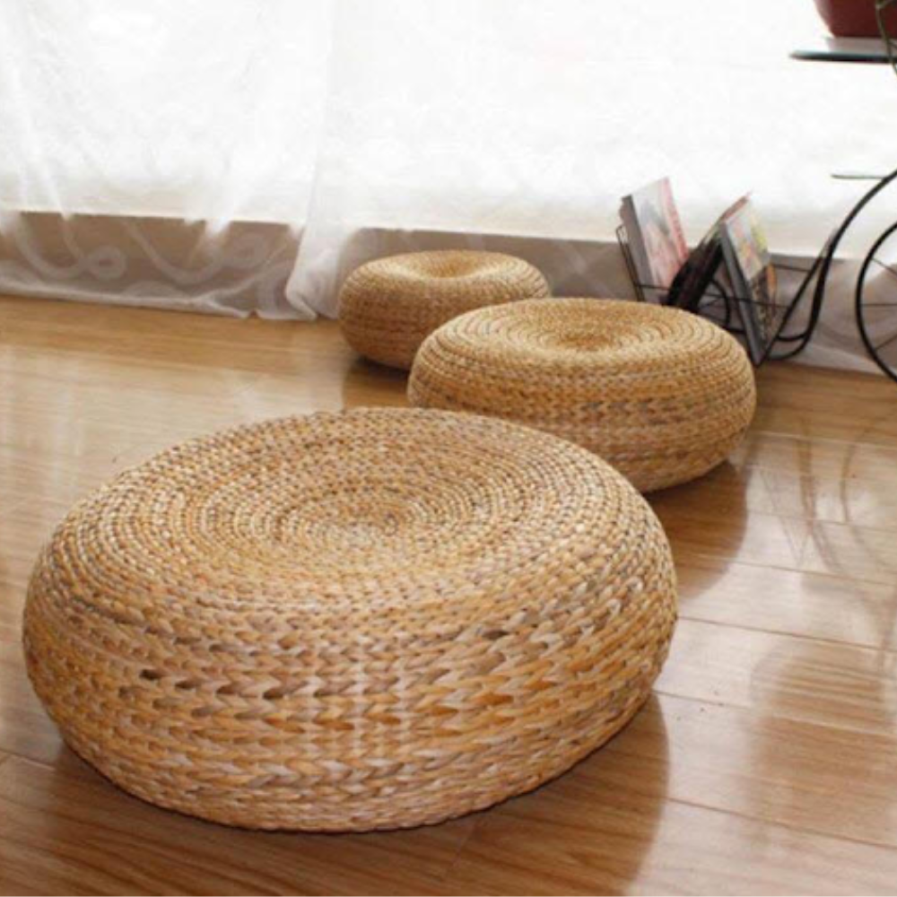 Water Hyacinth Ottoman - Cushion