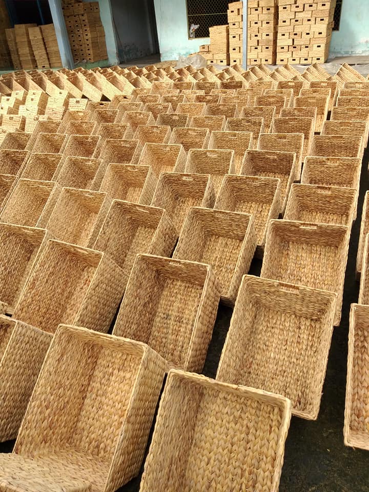 Water Hyacinth Basket & Tray